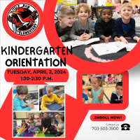 Kindergarten Orientation- April 2, 2024