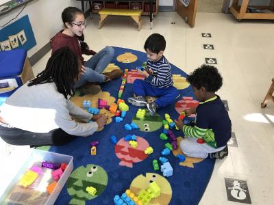 photo of students in a preschool room
